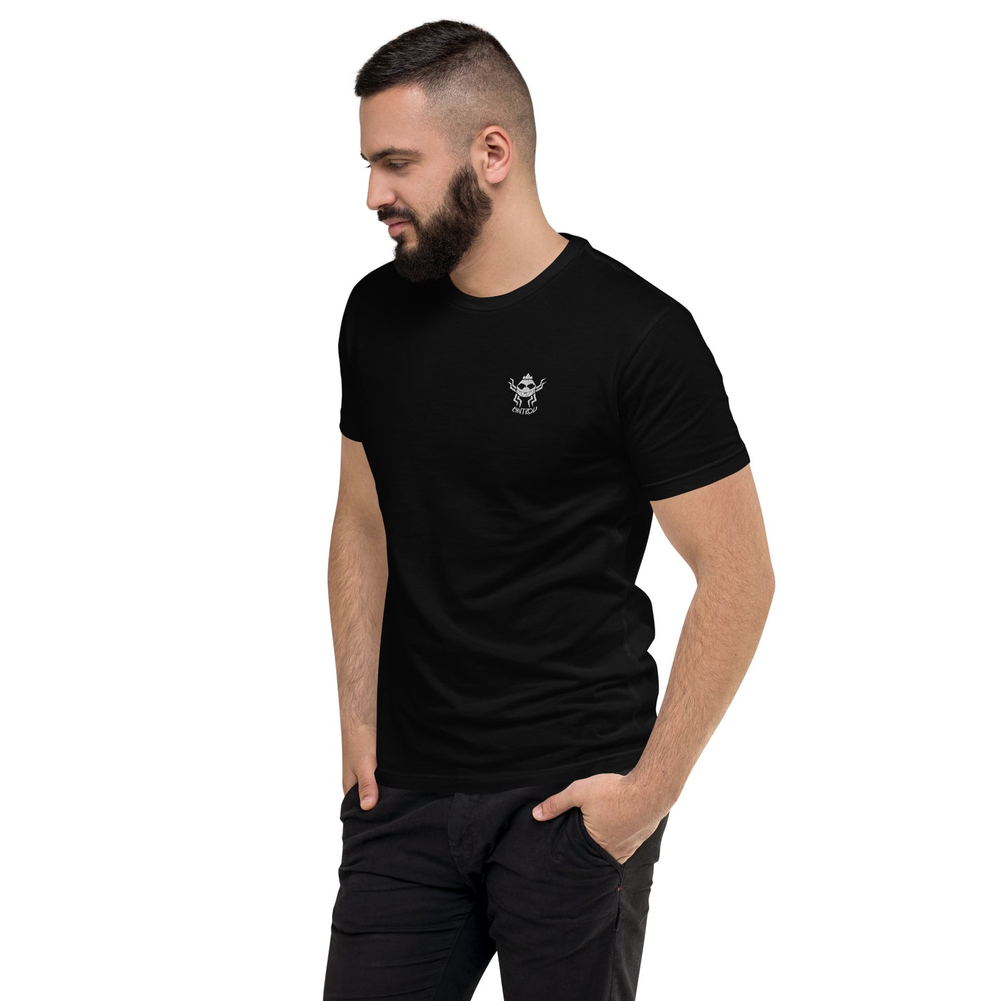 T-shirt à Manches Courtes CHVTROU (logo blanc)