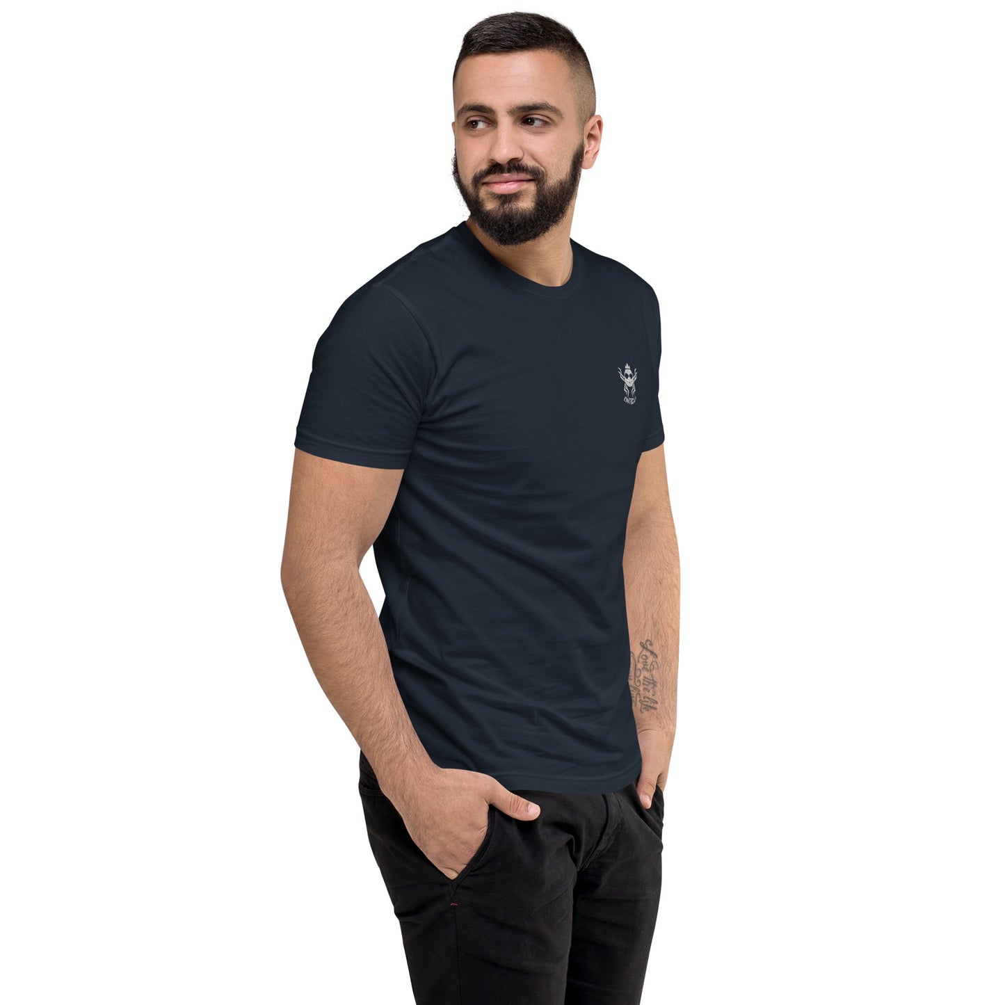 T-shirt à Manches Courtes CHVTROU (logo blanc)