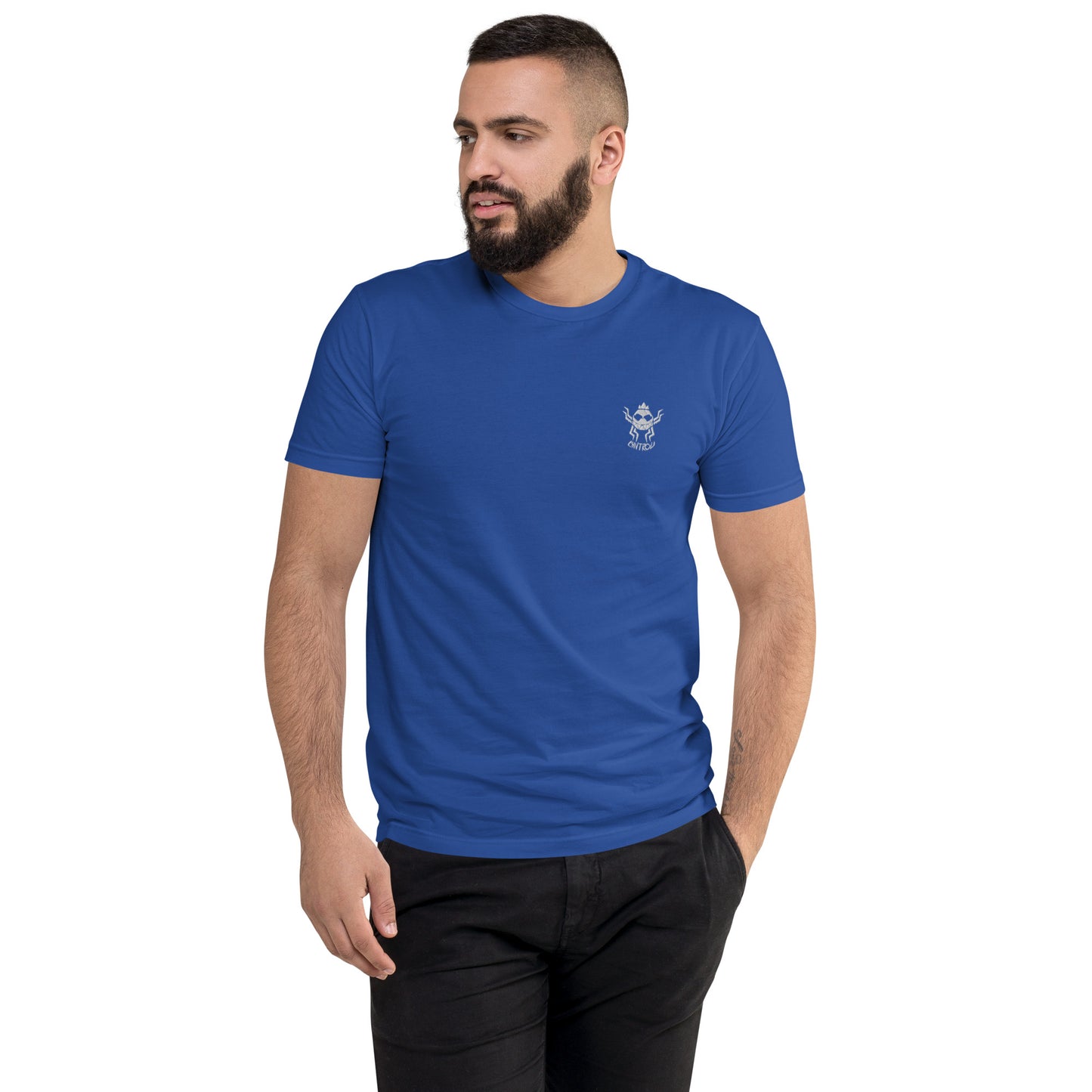 T-shirt à Manches Courtes CHVTROU (logo blanc)