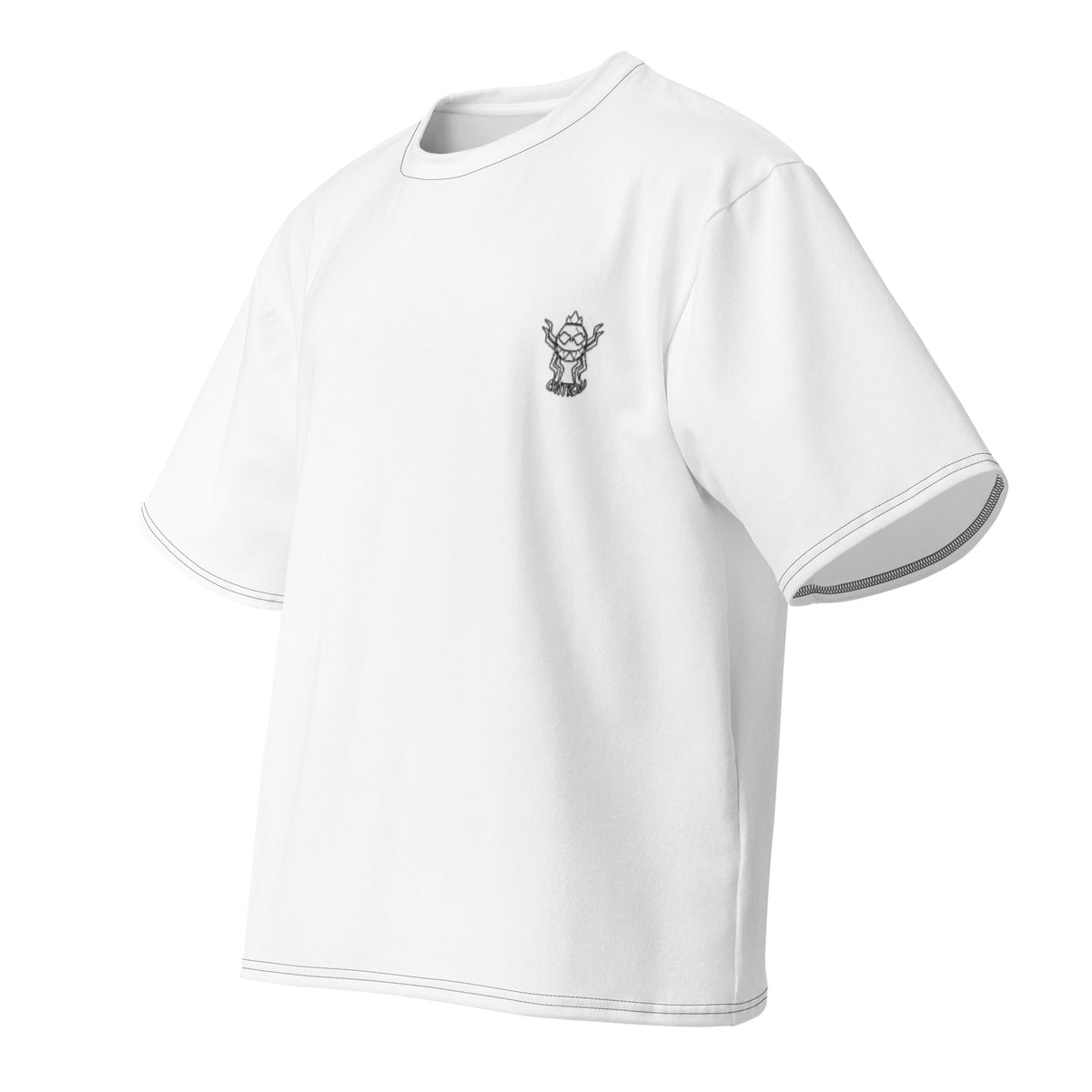 Tshirt Oversized Blanc Imprimé dos