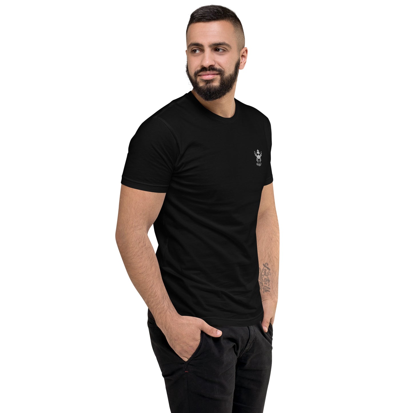 T-shirt à Manches Courtes CHVTROU (logo blanc)