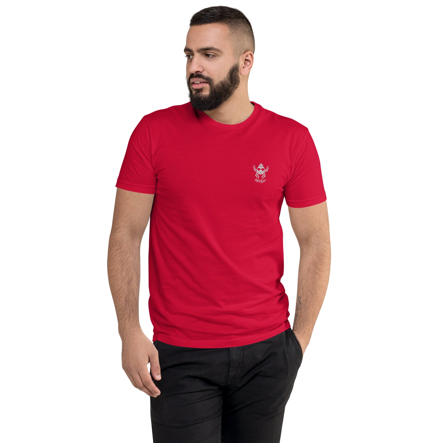 T-shirt à Manches Courtes CHVTROU (logo blanc)
