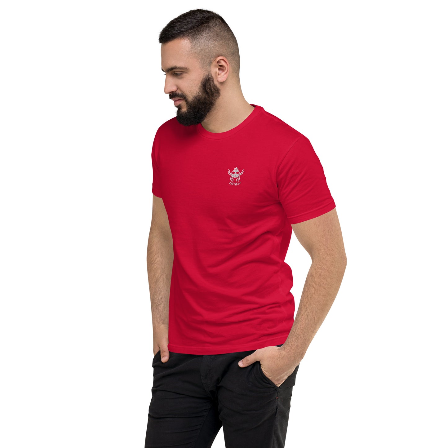 T-shirt à Manches Courtes CHVTROU (logo blanc)