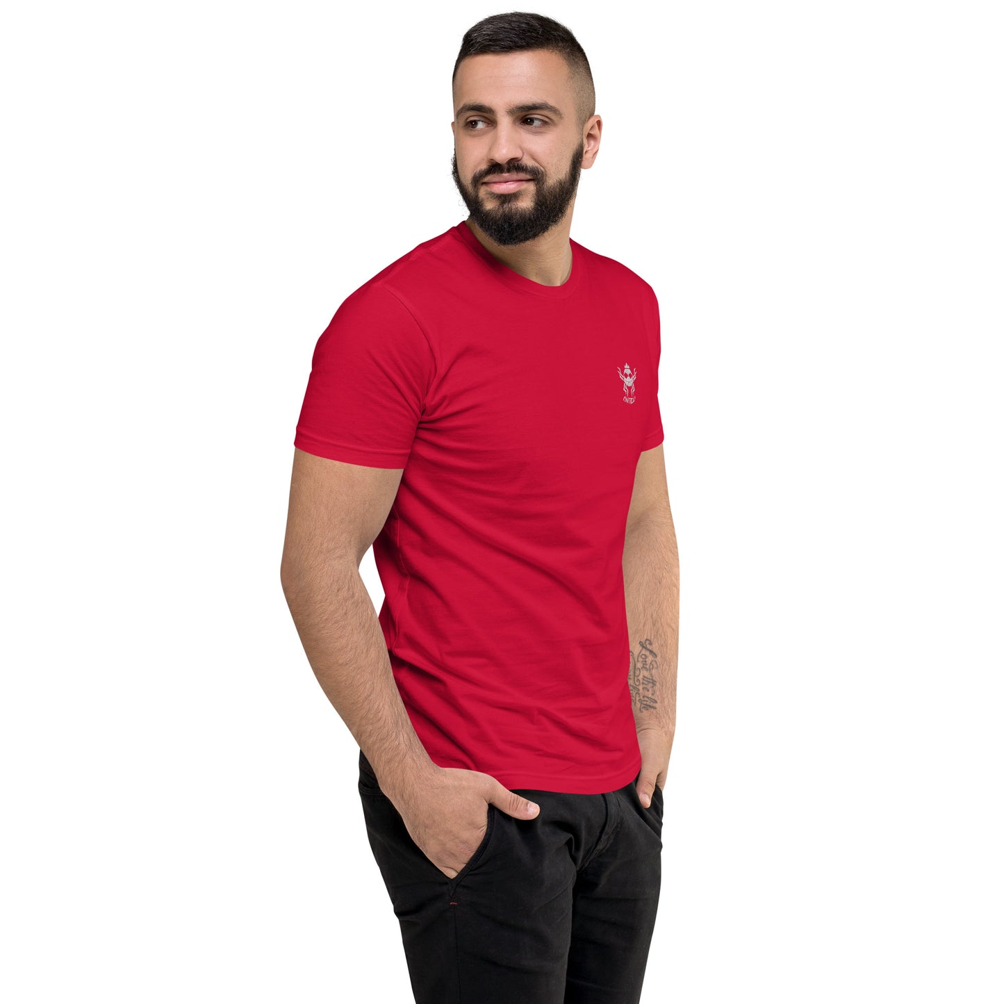 T-shirt à Manches Courtes CHVTROU (logo blanc)